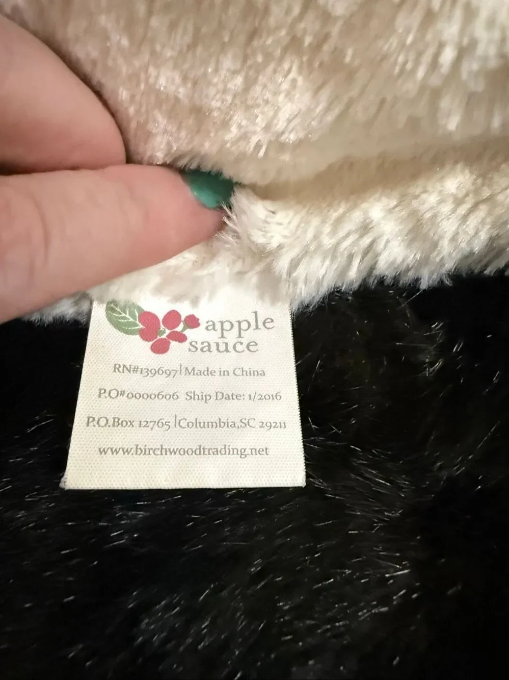 Applesauce Apple Sauce Gray tan soft lamb sheep baby Security Blanket Lovey
